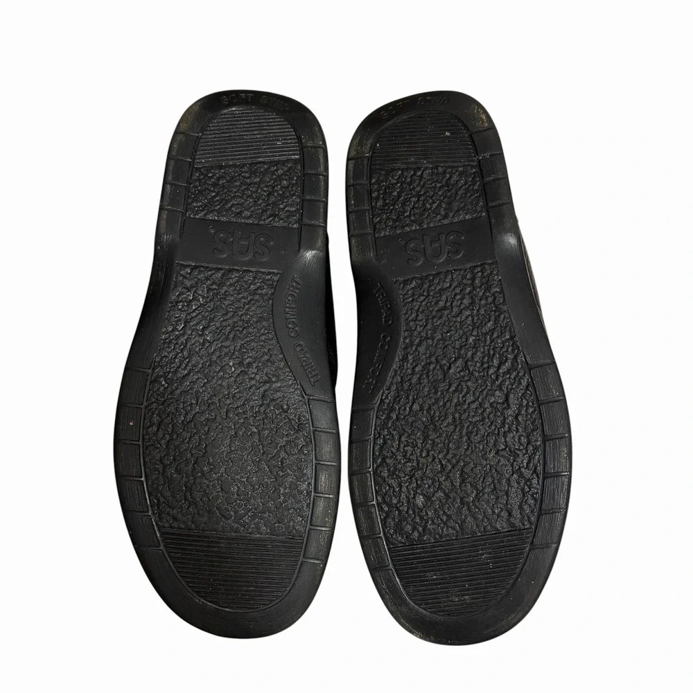 SAS Side Gore Slip On Comfort Loafers Black Size 9.5